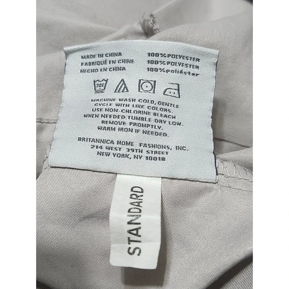 UGG Home‎ Standard Pillowcase Pair Taupe Grey 100% Polyester Britannica Home